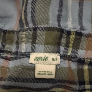 Aerie PJ SET ..Soft Plaid flannel